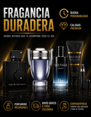 Kit 3 Perfumes Invictus · Sauvage · Club de Nuit Intense + Perfumero y Crema Perfumada