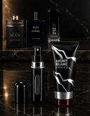 Kit 3 Perfumes Man in Black · Bleu de Chanel · 212 VIP Black + Perfumero y Crema Perfumada