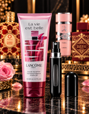 Kit 3 Perfumes Yara · Orientica Amber Rouge · Lattafa Sublime + Perfumero y Crema Perfumada