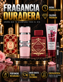 Kit 3 Perfumes Yara · Orientica Amber Rouge · Lattafa Sublime + Perfumero y Crema Perfumada