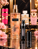 Kit 3 Perfumes Yara Candy · Lattafa Honor & Glory · Haya + Perfumero y Splash Victoria's Secret