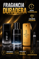 Kit 3 Perfumes Sauvage · 212 VIP Black · One Million
