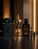 Kit 3 Perfumes Club de Nuit Intense · Jean Paul Elixir · Ombre Nomade + Perfumero Recargable