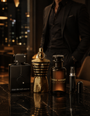 Kit 3 Perfumes Club de Nuit Intense · Jean Paul Elixir · Ombre Nomade + Perfumero Recargable