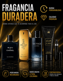 Kit 3 Perfumes Sauvage · Bleu de Chanel · One Million + Perfumero y Crema Perfumada