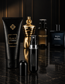 Kit 3 Perfumes Ombre Nomade · Jean Paul Elixir · Bleu de Chanel + Perfumero y Crema Perfumada