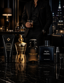 Kit 3 Perfumes Ombre Nomade · Jean Paul Elixir · Bleu de Chanel + Perfumero y Crema Perfumada
